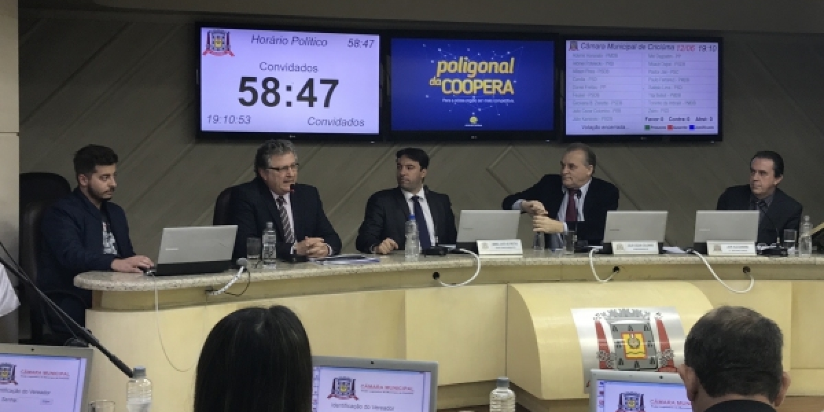 Projeto Poligonal da COOPERA é apresentado na Câmara de Criciúma