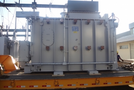 Subestação de 69 kV recebe novo transformador